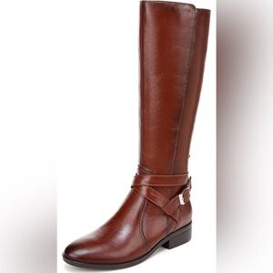 Naturalizer Rena 2 Wide Calf Leather Boots Women Size 11 Wide